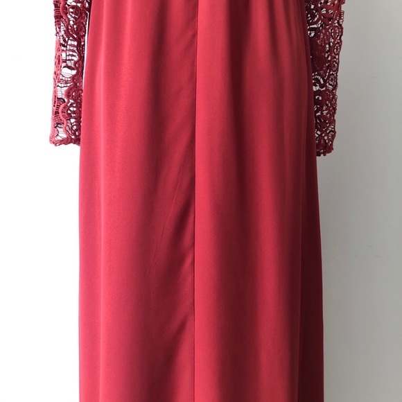 ASOS Women’s Rust Lace Maxi Maternity Dress 4 XS - Picture 7 of 14